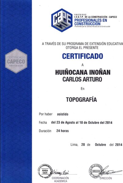 TOPOGRAFIA - CAPECO